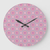 Mandala Pattern Große Wanduhr (Vorderseite)