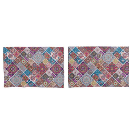 Mandala Pattern Kissenbezug (Vorderseite-Set)