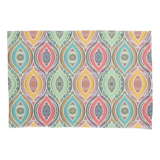 Mandala Pattern Kissenbezug (Vorderseite-Links)