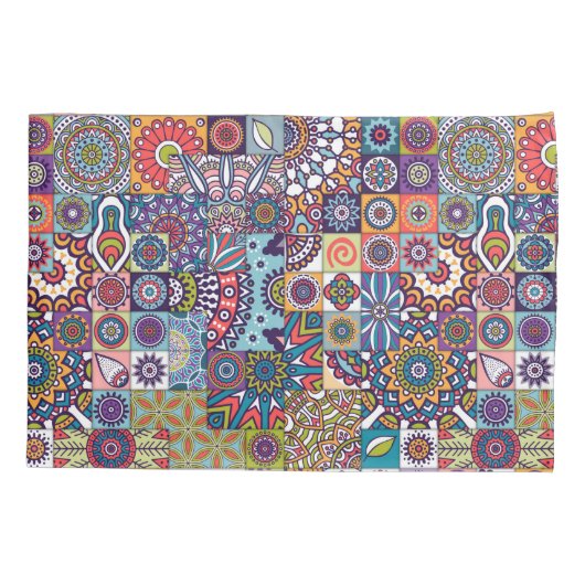 Mandala Pattern Kissenbezug (Rückseite-Links)