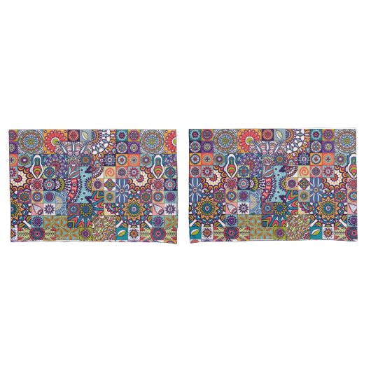 Mandala Pattern Kissenbezug (Vorderseite-Set)