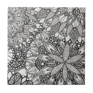 Mandala Pattern Lineart Keramik Tile Fliese
