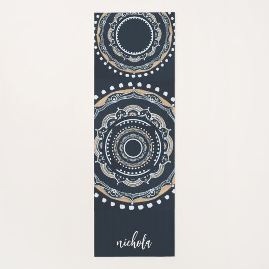 Mandala Pattern Personalisiert Yogamatte (Rückseite)