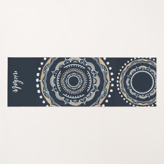 Mandala Pattern Personalisiert Yogamatte (Vorderseite (Horizontal))