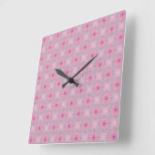 Mandala Pattern Quadratische Wanduhr (Winkel)