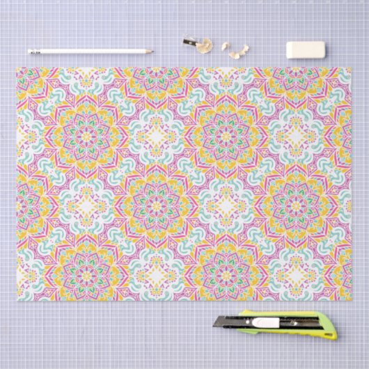 Mandala Pattern Seidenpapier (Handwerk)