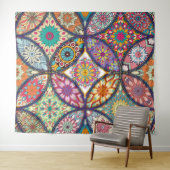 Mandala Pattern - Tapestry Wandteppich (Beispiel (Horizontal))