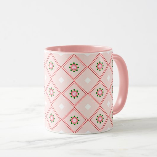 Mandala Pattern Tasse (VorderseiteRechts)