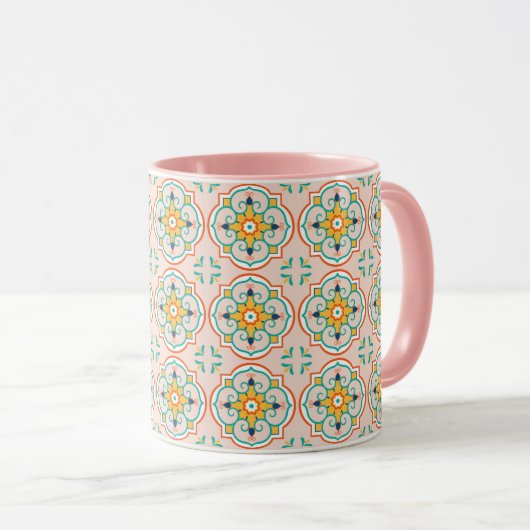 Mandala Pattern Tasse (VorderseiteRechts)