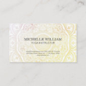 Mandala Pattern Visitenkarte (Rückseite)
