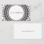 Mandala Pattern Visitenkarte (Vorne/Hinten)