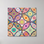 Mandala Pattern - Wrapped Canvas Leinwanddruck (Vorderseite)