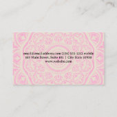 Mandala Pattern | Yoga-Logo für sitzende Posen Visitenkarte (Rückseite)