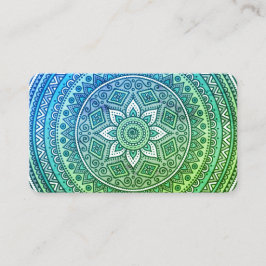 Mandala Pattern Yoga Meditation Visitenkarte