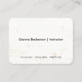 Mandala Pattern | Yoga-Pose-Logo Visitenkarte (Rückseite)