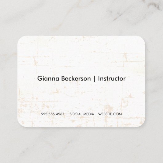 Mandala Pattern | Yoga-Pose-Logo Visitenkarte (Rückseite)