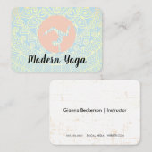 Mandala Pattern | Yoga-Pose-Logo Visitenkarte (Vorne/Hinten)