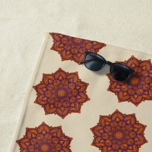 Mandala Pattern Yoga Strandtuch
