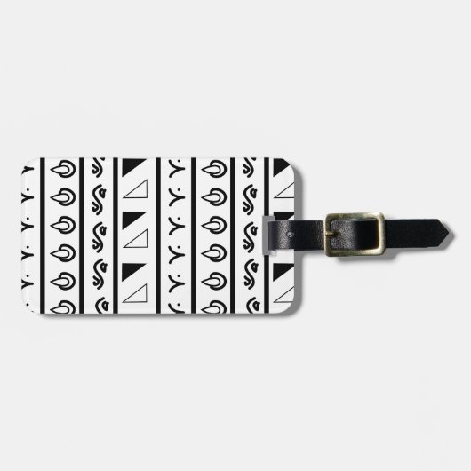 Mandala PatternDesign Gepäckanhänger (Vorderseite horizontal)