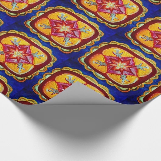 Mandala Peace Wrapping Paper, 30 x 2,5 m Geschenkpapier (Ecke)