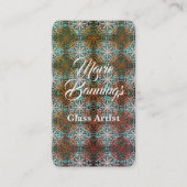 Mandala Peacock Boho Inspiration Visitenkarte (Vorderseite)