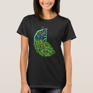 Mandala Peacock Niedliche Vogelarten T-Shirt