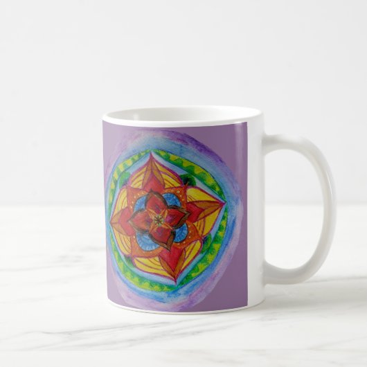 Mandala Pencil Zeichnend weiße 11 oz klassische Ta Kaffeetasse (Rechts)