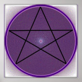 Mandala Pentagram Poster (Vorne)