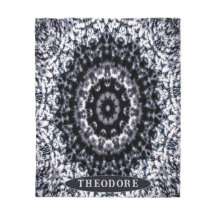 Mandala personalisiert Black and White Cloud