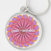 Mandala Personalizable Mantra Schlüsselanhänger (Vorne)