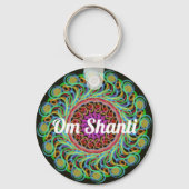Mandala Personalizable Mantra Schlüsselanhänger (Vorderseite)