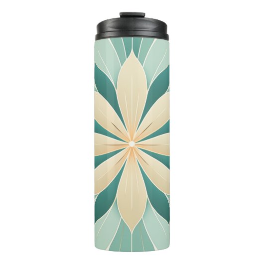 Mandala Petals Thermal Tumbler Thermosbecher (Vorderseite)
