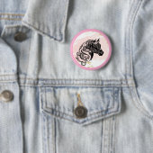 Mandala Pferd gehört Button (Beispiel)