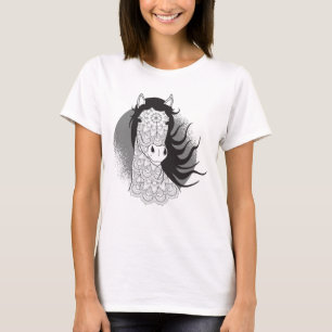 Mandala Pferdeliebhaberin Cowgirl Prinzessin Rodeo T-Shirt