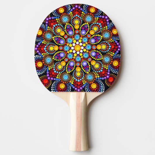 Mandala Ping Pong Paddle Tischtennis Schläger (Vorderseite)