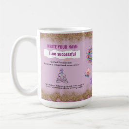 Mandala Pink Chakra Yoga Magic Stress Relief  Kaffeetasse