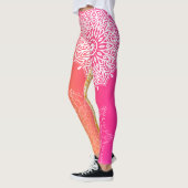Mandala Pink und Yellow YOGA Leggings (Links)