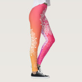 Mandala Pink und Yellow YOGA Leggings (Rechts)