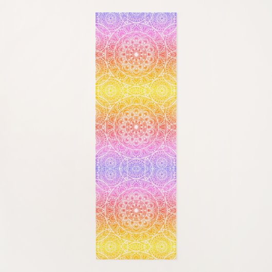 Mandala Pink Yoga Mat Yogamatte (Vorderseite)