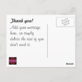 Mandala Postcard - Gelb und Rosa Postkarte (Rückseite)