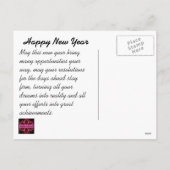 Mandala Postcard - Glückliche Neujahrsbotschaft Feiertagspostkarte (Rückseite)