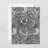 Mandala Postcard Postkarte (Vorne/Hinten)