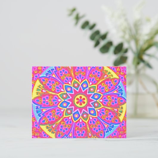 MANDALA Postcard Postkarte (Stehend Vorderseite)