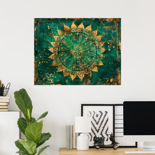 Mandala Poster (Heimbüro)