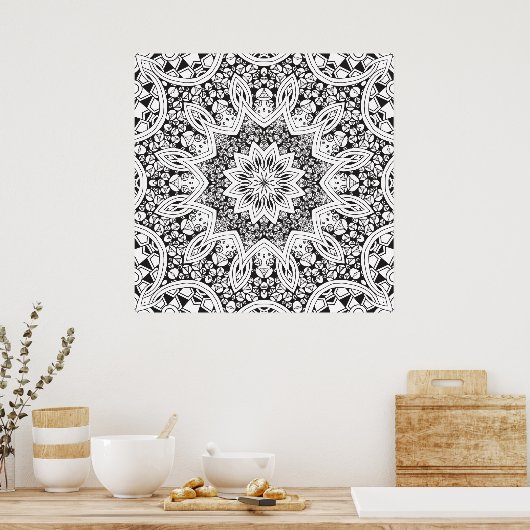 Mandala Poster (Küche)
