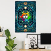 Mandala Poster (Heimbüro)