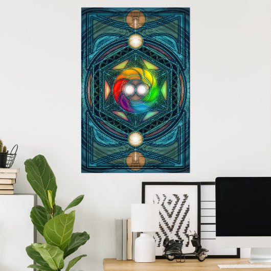 Mandala Poster (Heimbüro)