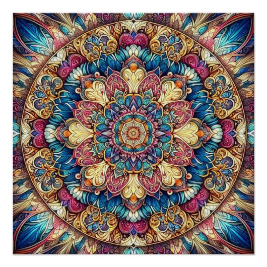 Mandala Poster (Vorderseite)