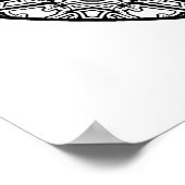 Mandala Poster Abstrakte Formen Kunst und Kultur (Ecke)