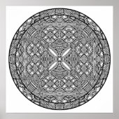 Mandala Poster Abstrakte Formen Kunst und Kultur (Vorne)